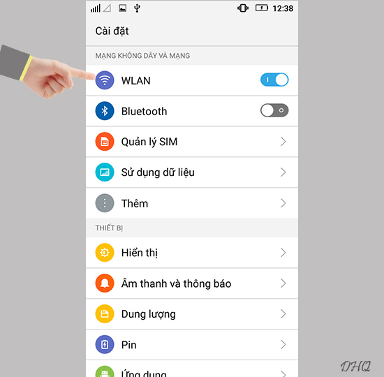 Thay đổi DNS mạng WiFi trên điện thoại Lenovo VIBE P1m